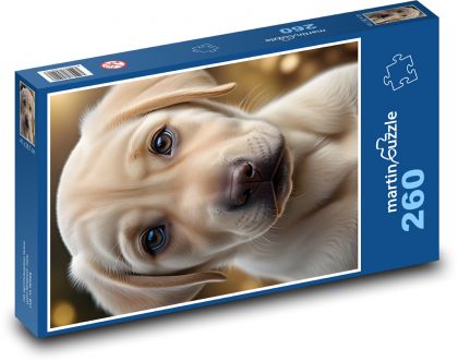 Šteňa labradorského retrievera - Puzzle 260 dielikov, rozmer 41x28,7 cm