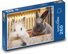 Domestic rabbits Puzzle 260 pieces - 41 x 28.7 cm